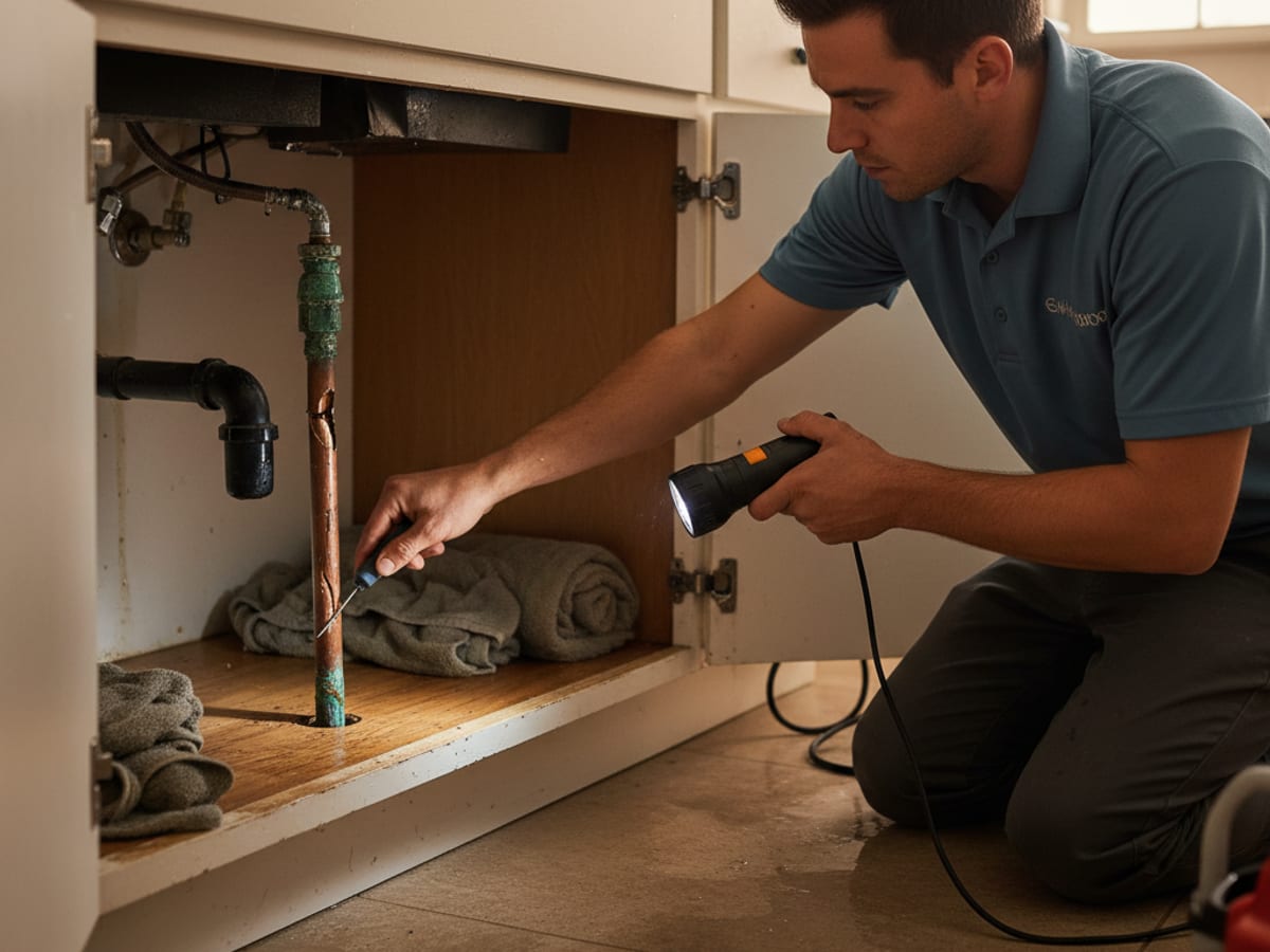 Burst pipe cleanup