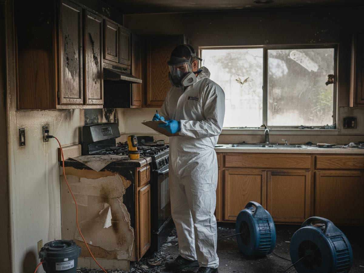 Fire and water damage restoration