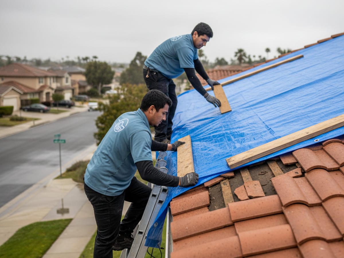 Storm water damage restoration